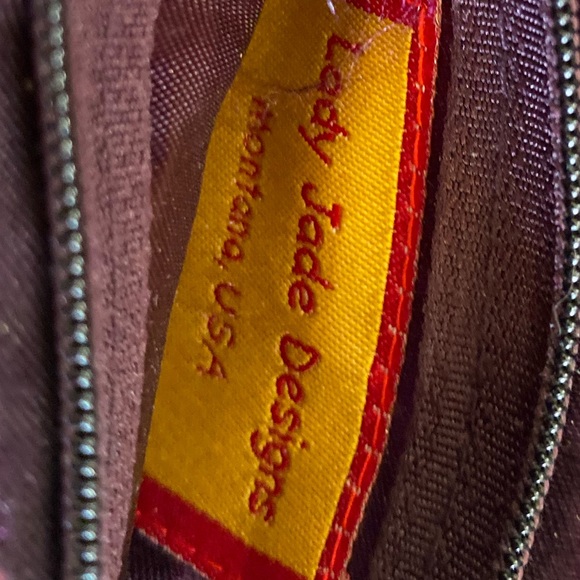 Beautiful hand beaded witchy boho clutch. - Picture 2 of 4